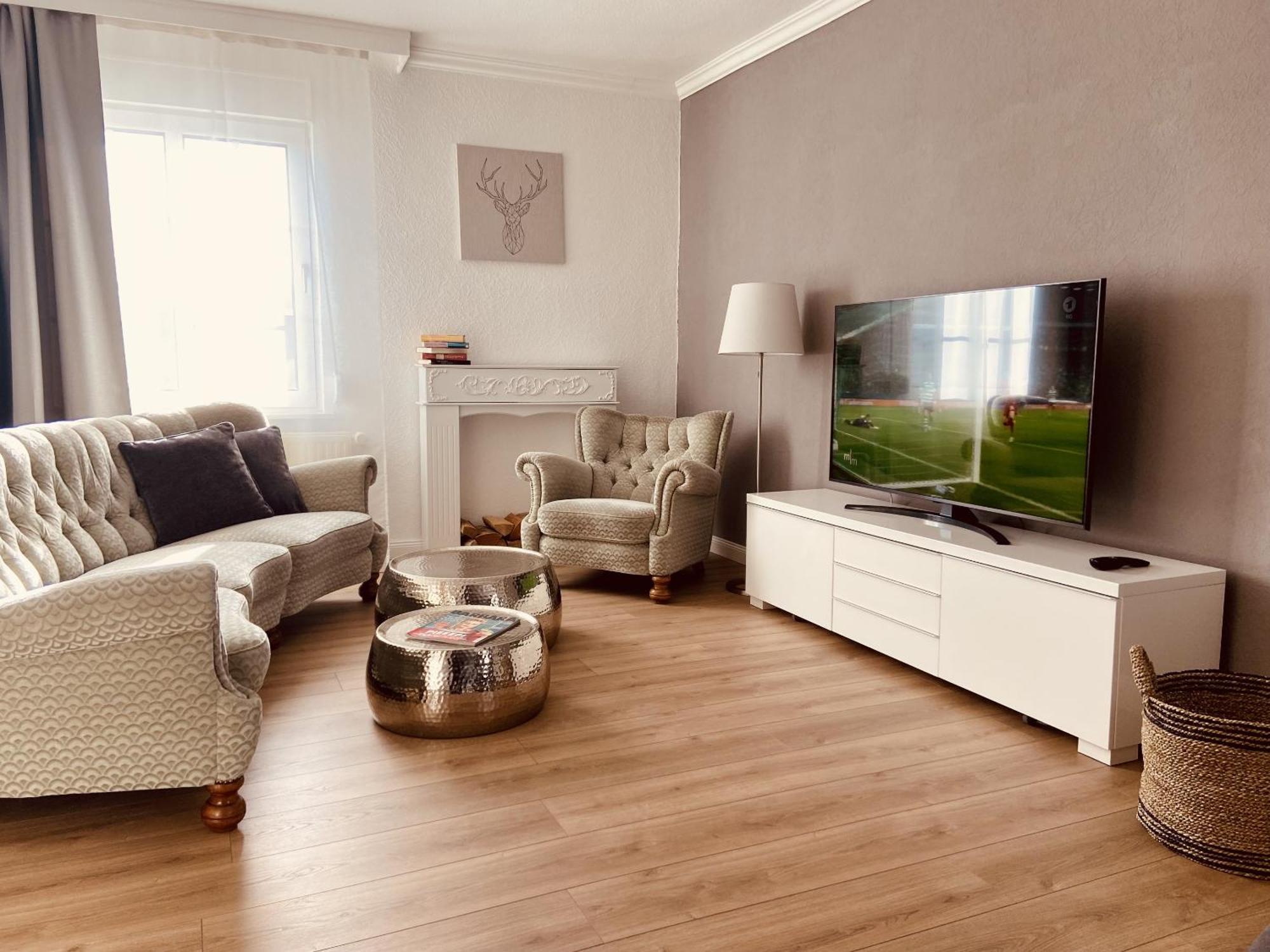 Casa Rehse I Stilvolles Apartment I 24H-Self-Check-In I Kostenlos Parken & Wlan I 55-Zoll-Smart&Kabel-Tv I Oepnv Erfurt Exteriér fotografie